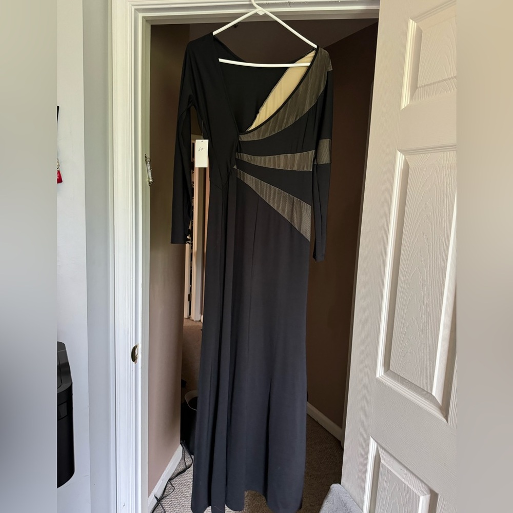 Elegant long black dress